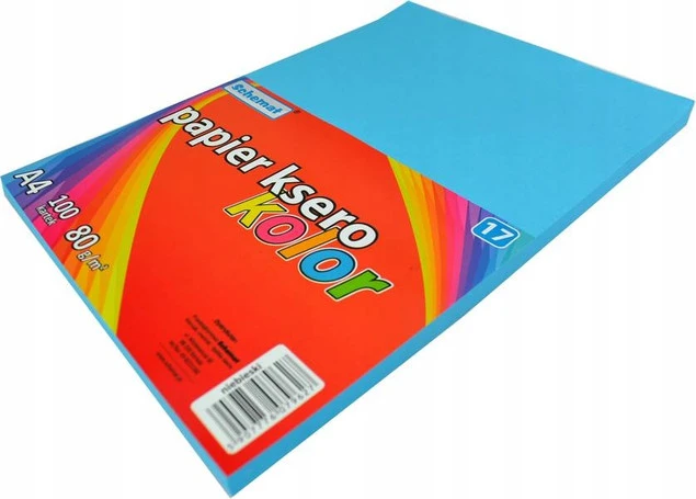 Niebieski papier Schemat A4 80g