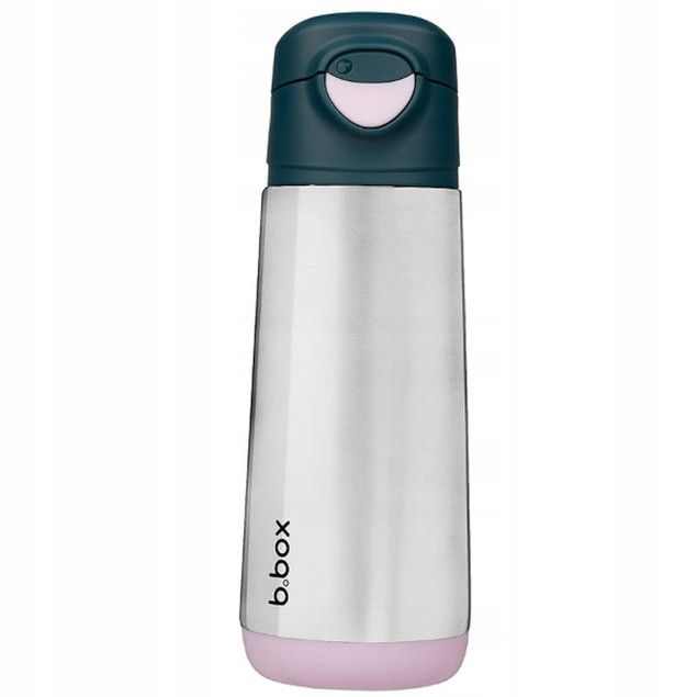 B.box Butelka Termiczna Sportowa z Ustnikiem 500 ml Indigo Rose Stalowa
