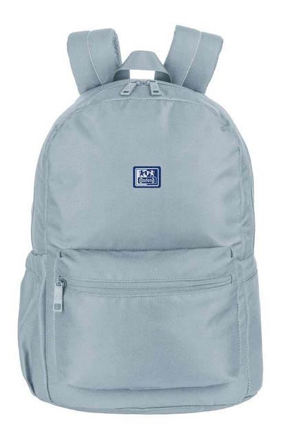 Plecak Szkolny Oxford B-You 21L Szaro-Srebrny | Laptop 16'' | Eko RPET