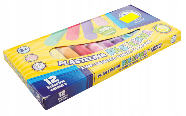 Plastelina Szkolna Pastelowa O Zapachu Limonki 12 Kolorów 3+ Astra