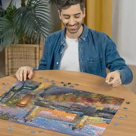 Puzzle 1000 Tower Bridge o zachodzie słońca
