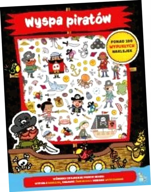 Wyspa piratów - 100 wypukłych naklejek - detale