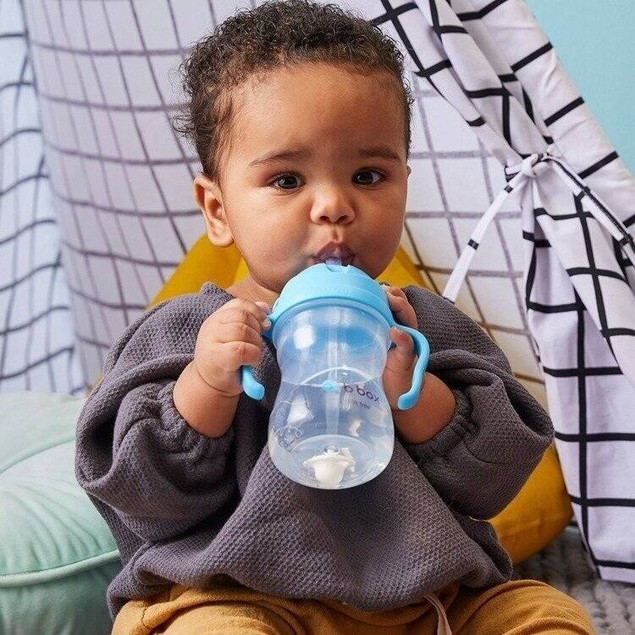 b.box Bidon ze słomką Gelato Blueberry 6 m+ 240 ml