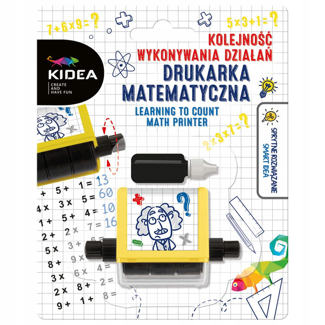 Drukarka matematyczna kolejność działań Kidea
