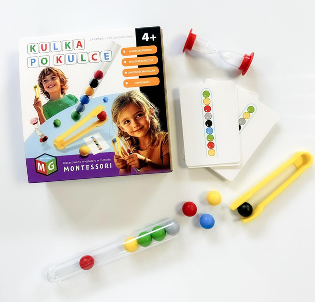 Gra zręcznościowa Multigra Kulka po kulce Montessori