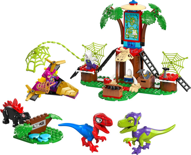 LEGO Marvel 11200 - Bitwa Spidey'ego i Gobby'ego przy domku na drzewie (143 el.)