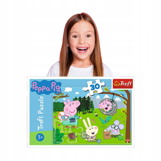 Puzzle 30 el. Świnka Peppa – leśna wyprawa (Trefl)