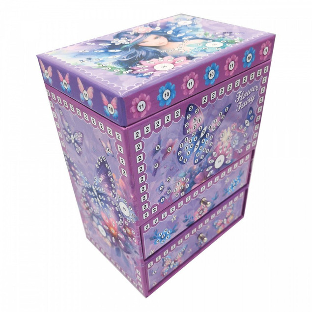 Szkatułka Flower Fairy Iris do Dekorowania DIY Zestaw Kreatywny dla Dziewczynek