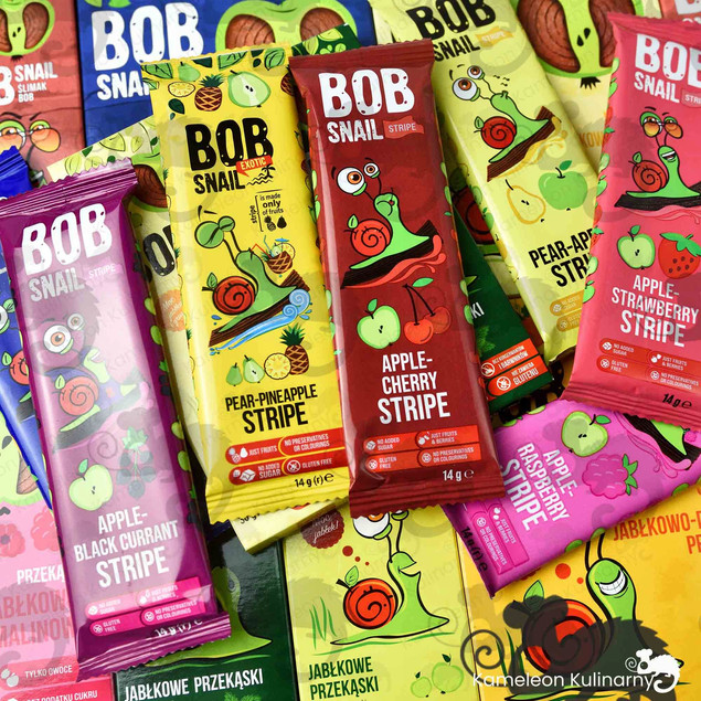 Przekąska Owocowa Jabłko Truskawka Bez Cukrów 100g BOB SNAIL