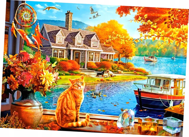 Puzzle Castorland 500 elementów Crisp Fall View Jesienny Widok