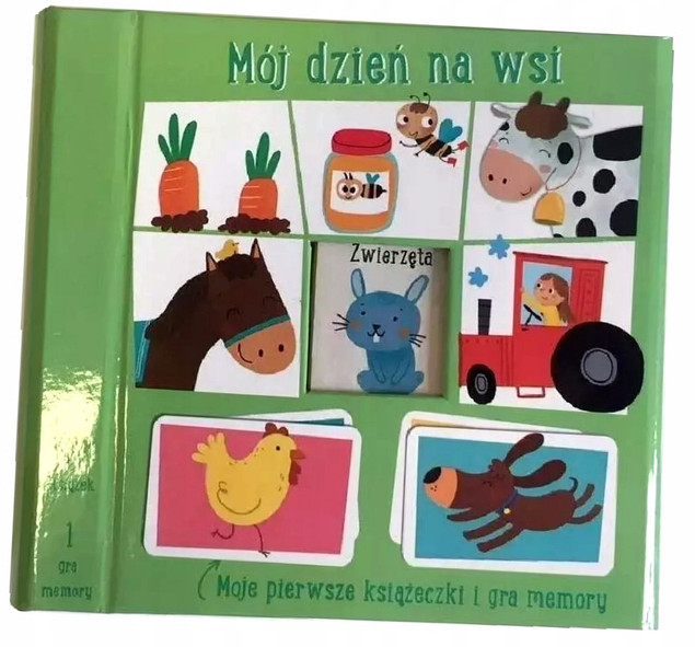 Moje pierwsze książeczki i memory - Dzień na wsi Praca zbiorowa