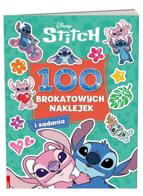 Disney Stitch. 100 brokatowych naklejek Praca zbiorowa