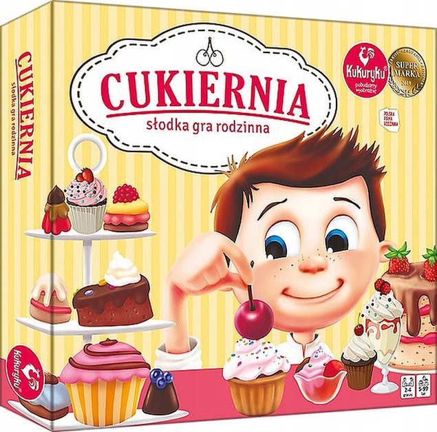 Gra Planszowa Cukiernia Kukuryku dla Dzieci Rodzinna Wiek 5+