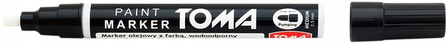 Marker olejowy wodoodporny Toma TO-440 okrągła końcówka czarny