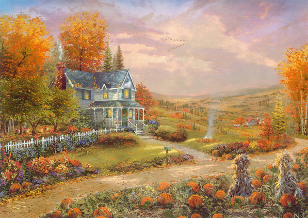 Schmidt Spiele Puzzle 500 el. Thomas Kinkade - Jesień w Apple Hill Premium Quality