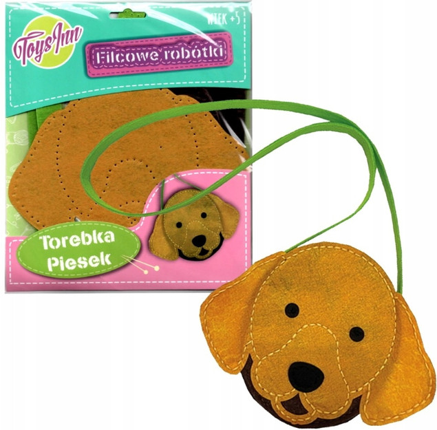Zestaw do Szycia Torebki Filcowej Piesek Stnux DIY Brązowy