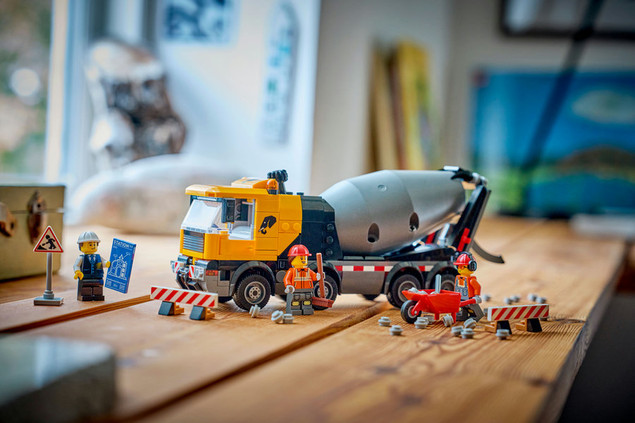 LEGO City 60478 Betoniarka z Bębnem i Minifigurkami