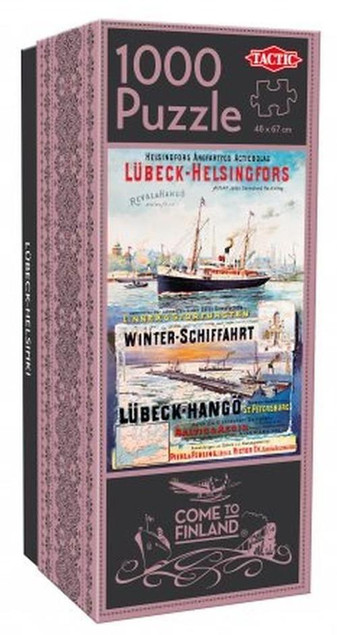 Puzzle 1000 Tactic Lubeck-Helsinki – Malownicza Podróż po Miastach