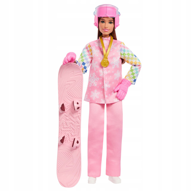 Barbie Careers Snowboardzistka - Różowa Lalka Mattel