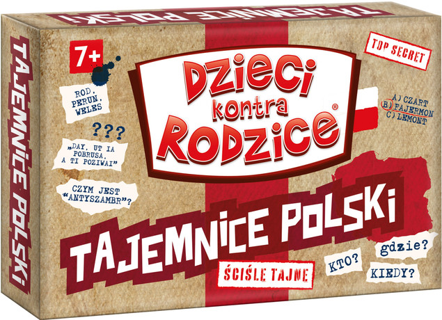 Dzieci Kontra Rodzice Tajemnice Polski Gra Rodzinna 7+ Kangur