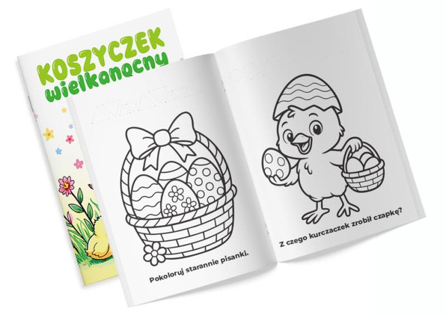 Kolorowanka wielkanocna z naklejkami Martel