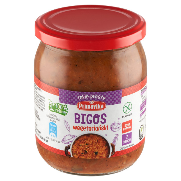Bigos Primavika wegetariański wegański bezglutenowy 742 g