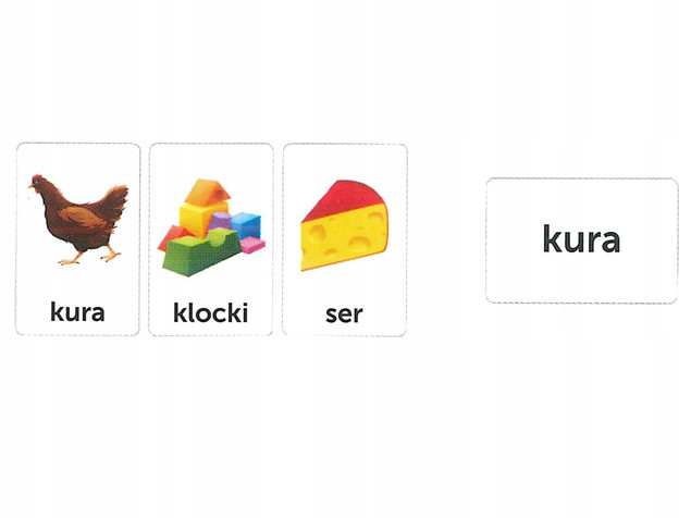 Gra edukacyjna pierwsze słowa 3+