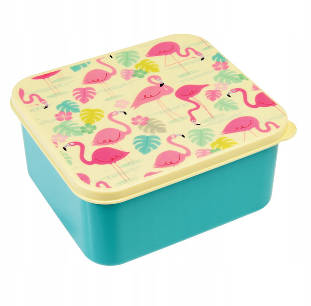 Śniadaniówka dla dzieci Lunchbox Pojemnik Flamingi Rex London