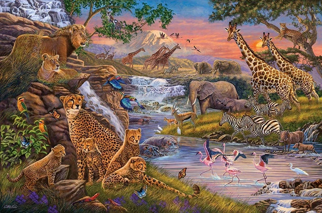Detale Puzzle Ravensburger Królestwo zwierząt