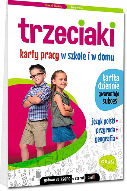 Pakiet Trzeciaki Karty Pracy w Szkole i w Domu Matematyka Klasa 3 Greg 2w1