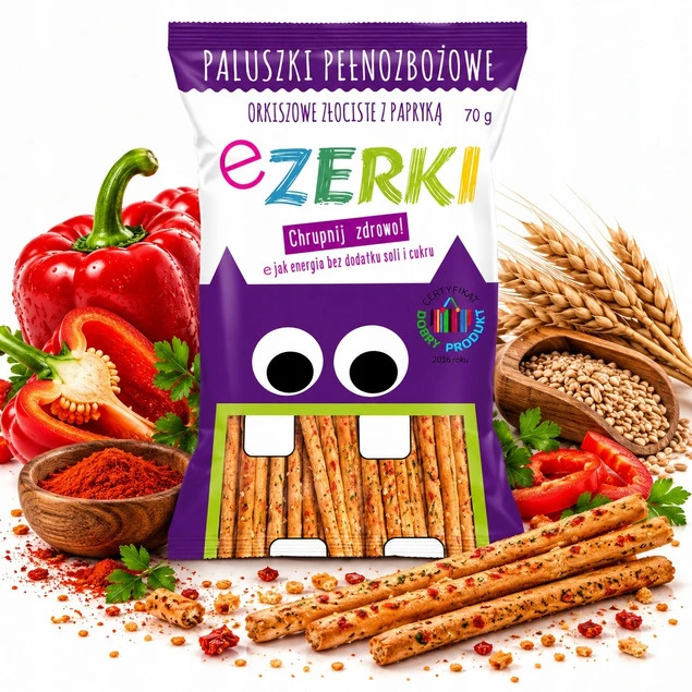 Paluszki orkiszowe Ezerki z papryką