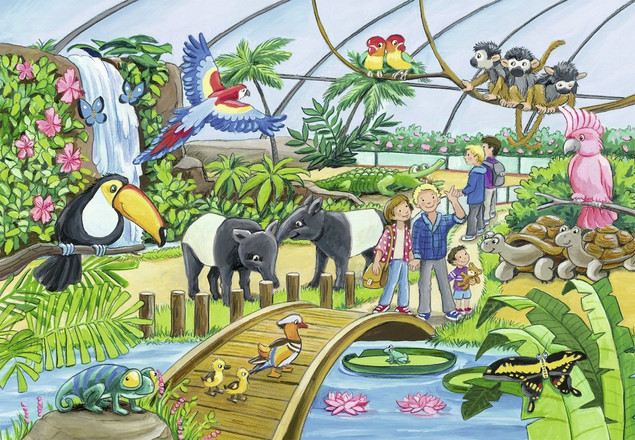 Puzzle Ravensburger 2x24 elementy 48 szt. Divoká zvířata