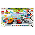 LEGO DUPLO Bolidy i Kierowcy F1 10445 Zestaw Wyścigowy dla Maluchów