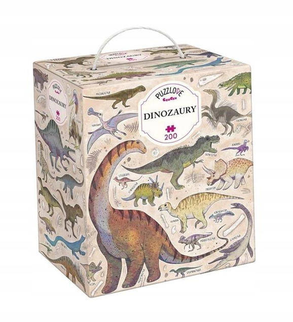 Puzzle 200 Układanka PuzzLove DINOZAURY Prehistoryczne Gady Kreda 7+ CzuCzu