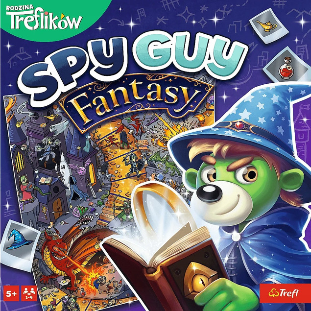 Spy Guy Fantasy Gra Rodzinna Planszowa Kooperacyjna Obserwacyjna 5+ Trefl