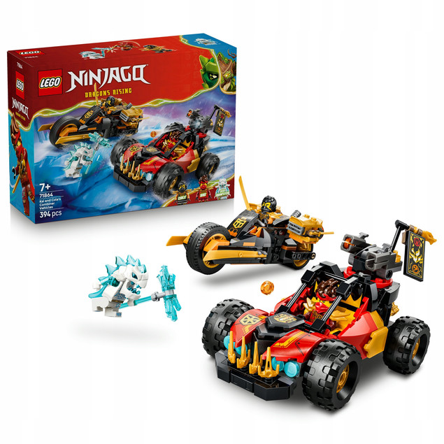 LEGO® NINJAGO® 71864 Połączalne Pojazdy Kaia i Cole'a