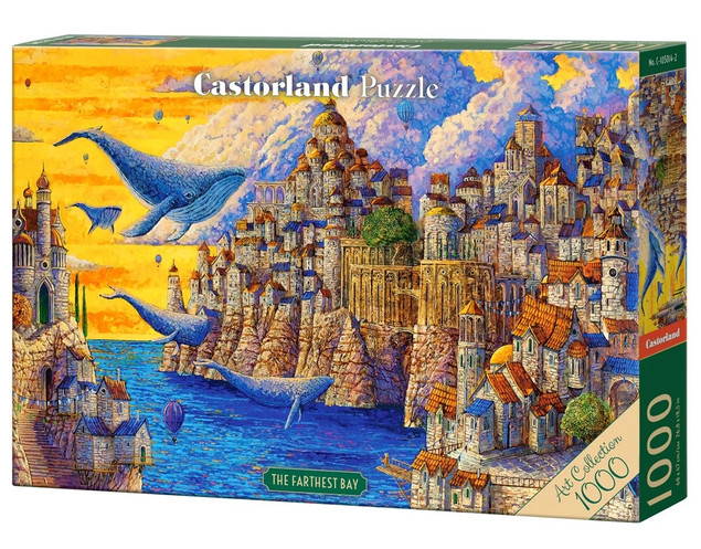 PUZZLE 1000 KRAJOBRAZ ZAMEK ZWIERZĘTA MORZE CASTOR