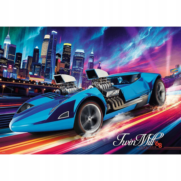 Puzzle Trefl 1000 el. Hot Wheels Twin Mill Samochód Klasyczny