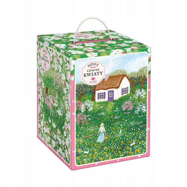 Puzzlove CzuCzu Czas na Kwiaty – Puzzle Akwarelowe 4x150 Elementów