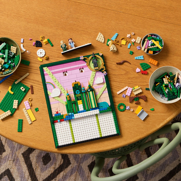 Klocki LEGO Wicked Obraz Emerald City (75685) – 1518 el. Kolekcjonerska Dekoracja