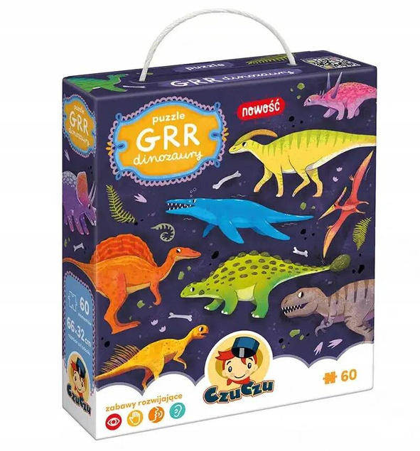 Puzzle Grr Dinozaury Układanka 60el. 4+ CzuCzu