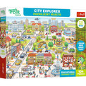 Trefl Puzzle Rodzina Treflików, Edukacyjne 104 el. Poznajemy miasto