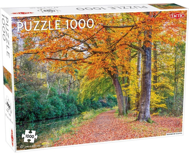 Puzzle Tactic 1000 elementów: Pathway by a Canal (Ścieżka nad Kanałem)
