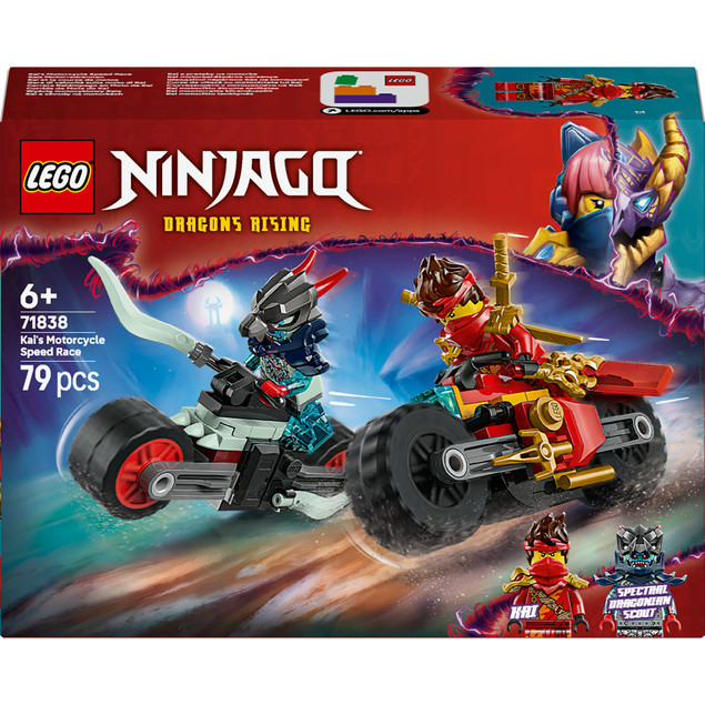 LEGO Ninjago Kai i wyścigi motocyklowe 71838 – Motocykle Ninja