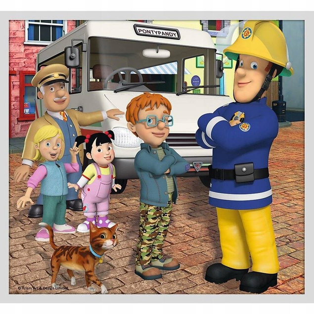 Puzzle 4w1 Układanka Dla Dzieci STRAŻAK SAM Ekipa Ratunkowa 4+ Trefl 90356