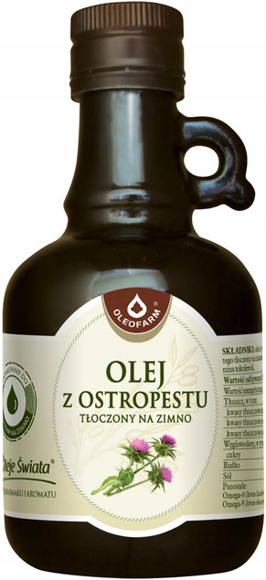 Oleofarm Oleje Świata Olej z ostropestu tłoczony na zimno 250 ml