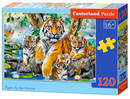 Puzzle 120 Układanka Zwierzęta TYGRYSY Tygrys Strumień 6+ Castorland