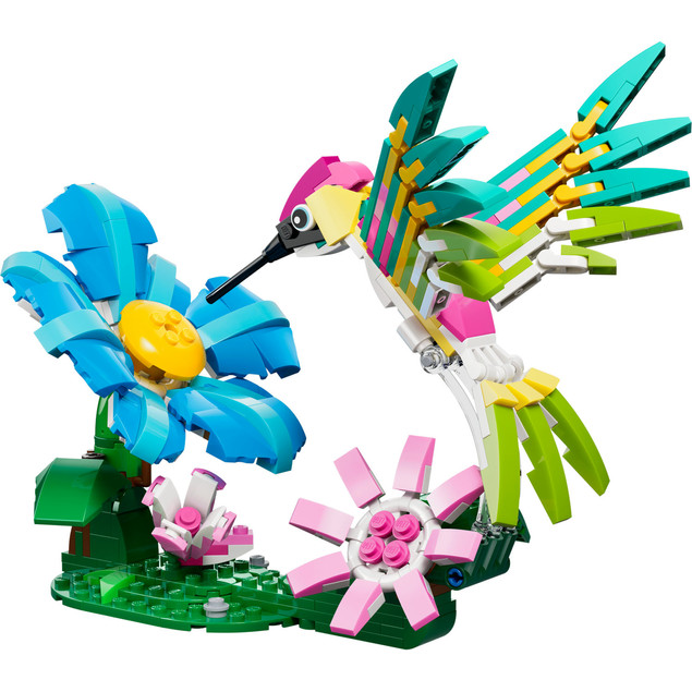 KLOCKI LEGO CREATOR 31384 Dzikie Zwierzęta: Kolorowy Koliber 3w1 Zestaw +8 lat