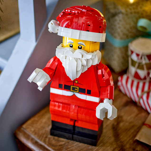 LEGO Ikoniczna Powiększona Minifigurka Świętego Mikołaja 40820 | Prezent & Dekoracja Świąteczna