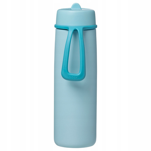 B.box Butelka Termiczna Lagoon 690 ml Niebieska ze Słomką